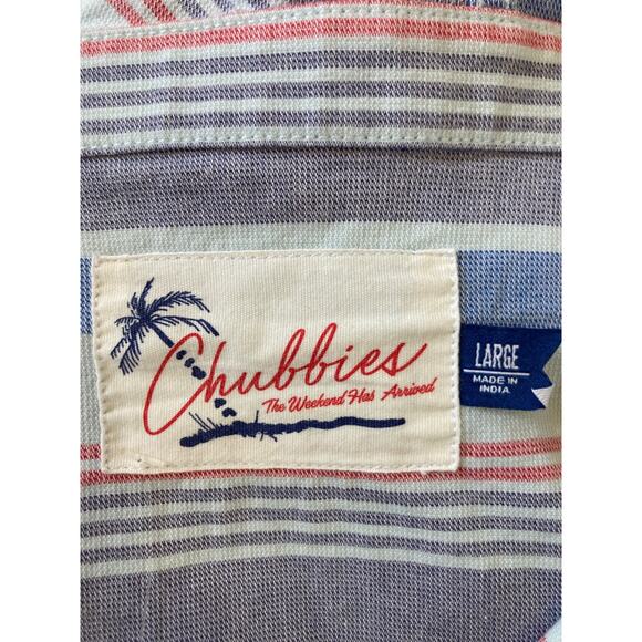 Chubbies cotton blend Striped Hooded Top Size L - Picture 7 of 8